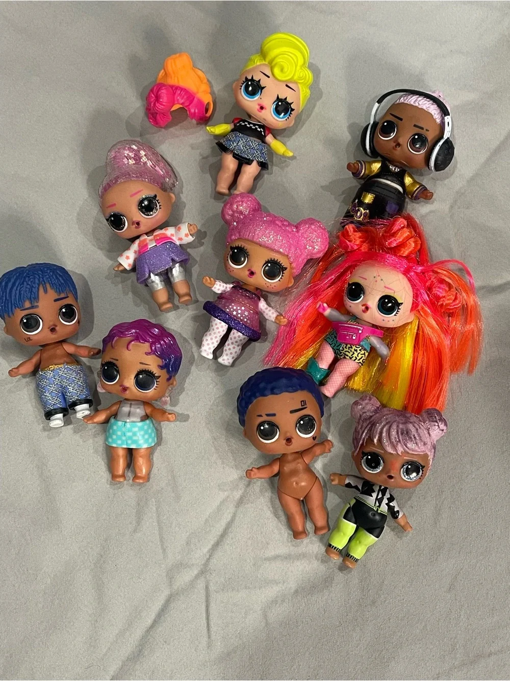 L.O.L. Surprise! Neon Hair Doll with Pink, Orange & Yellow Hair